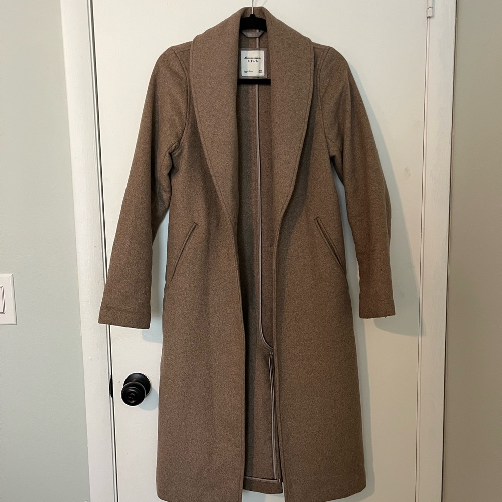 Abercrombie and fitch Brown Wool Coat
